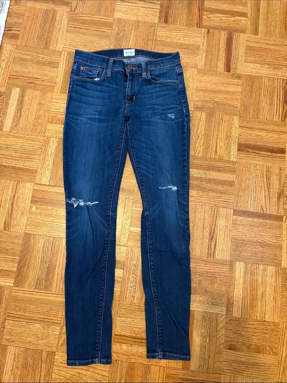 Dark Blue Women's Skinny Jeans - Classic Stretch Denim